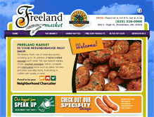 Tablet Screenshot of freelandmarket.com